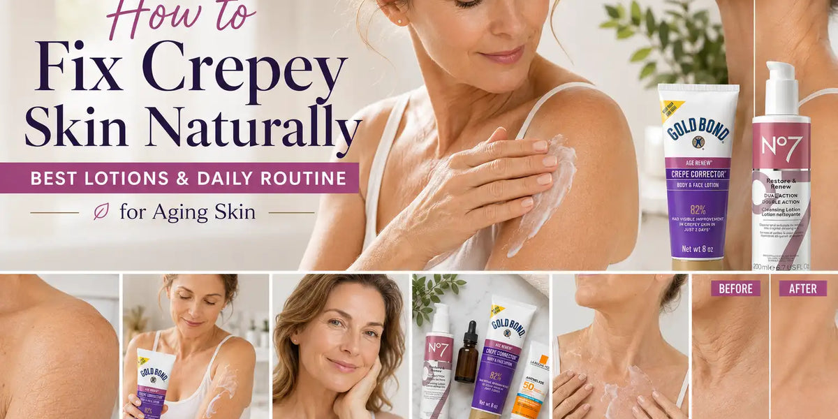 How to Fix Crepey Skin: The Best Lotions and Routines for Aging Skin