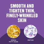 Smooth and tighten thin, finely-wrinkled skin with omega fatty acids and peptide