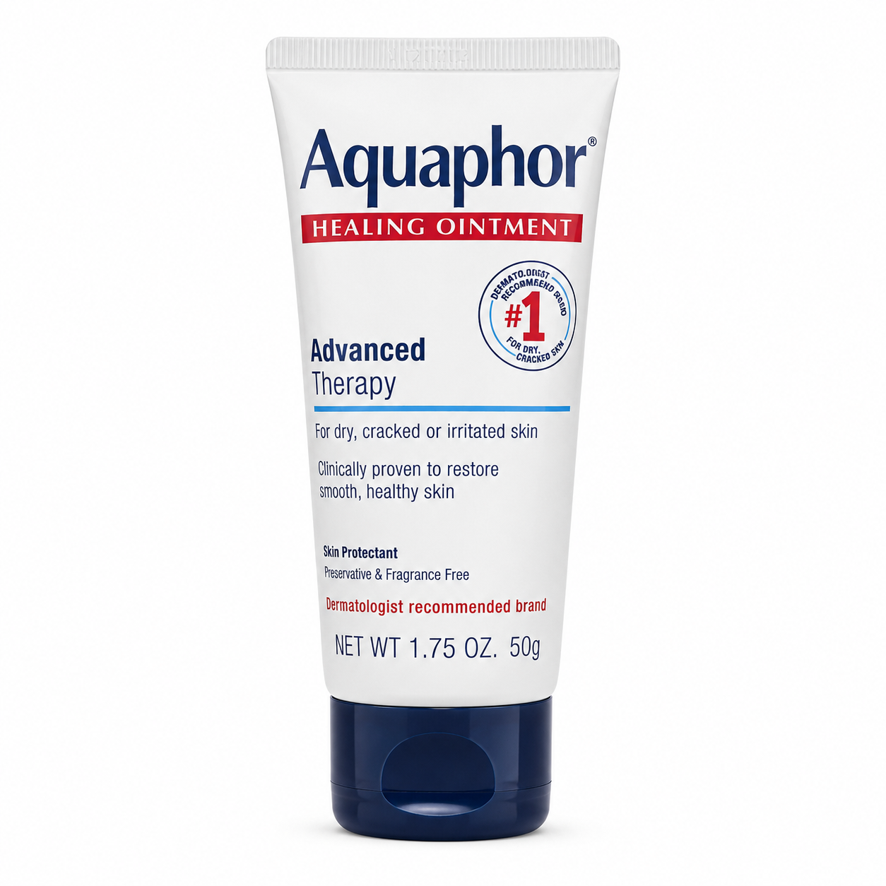 Aquaphor Healing Ointment Skin Protectant, Use After Hand Washing, 1.75 oz. Tube - 2 Pack
