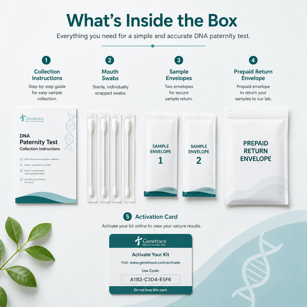 Genetrace At-Home DNA Paternity Test Kit