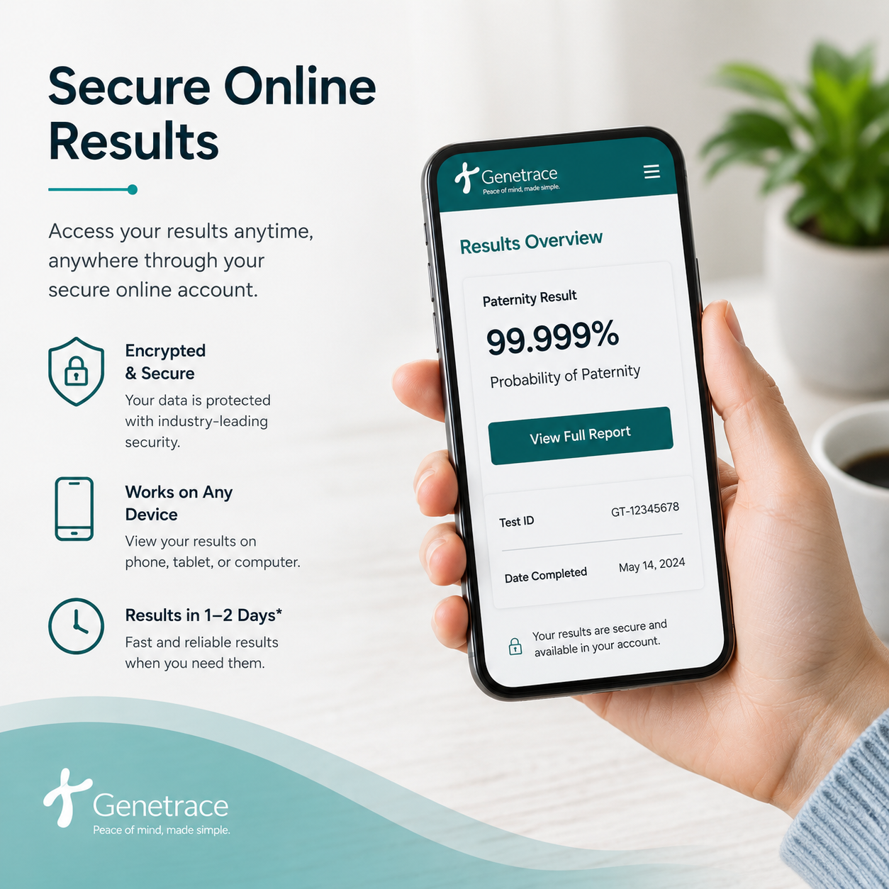 Genetrace At-Home DNA Paternity Test Kit
