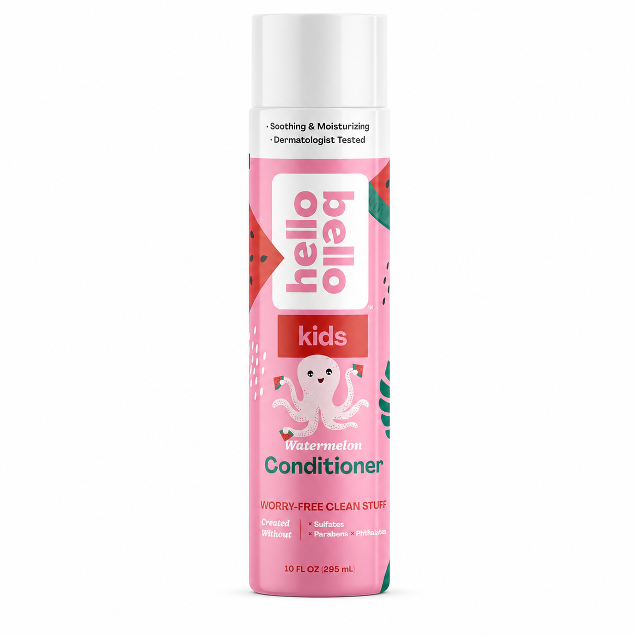 Hello Bello Kid's Conditioner, Gentle Moisturizing Plant-Based Formula, Watermelon Scent, 10 fl oz