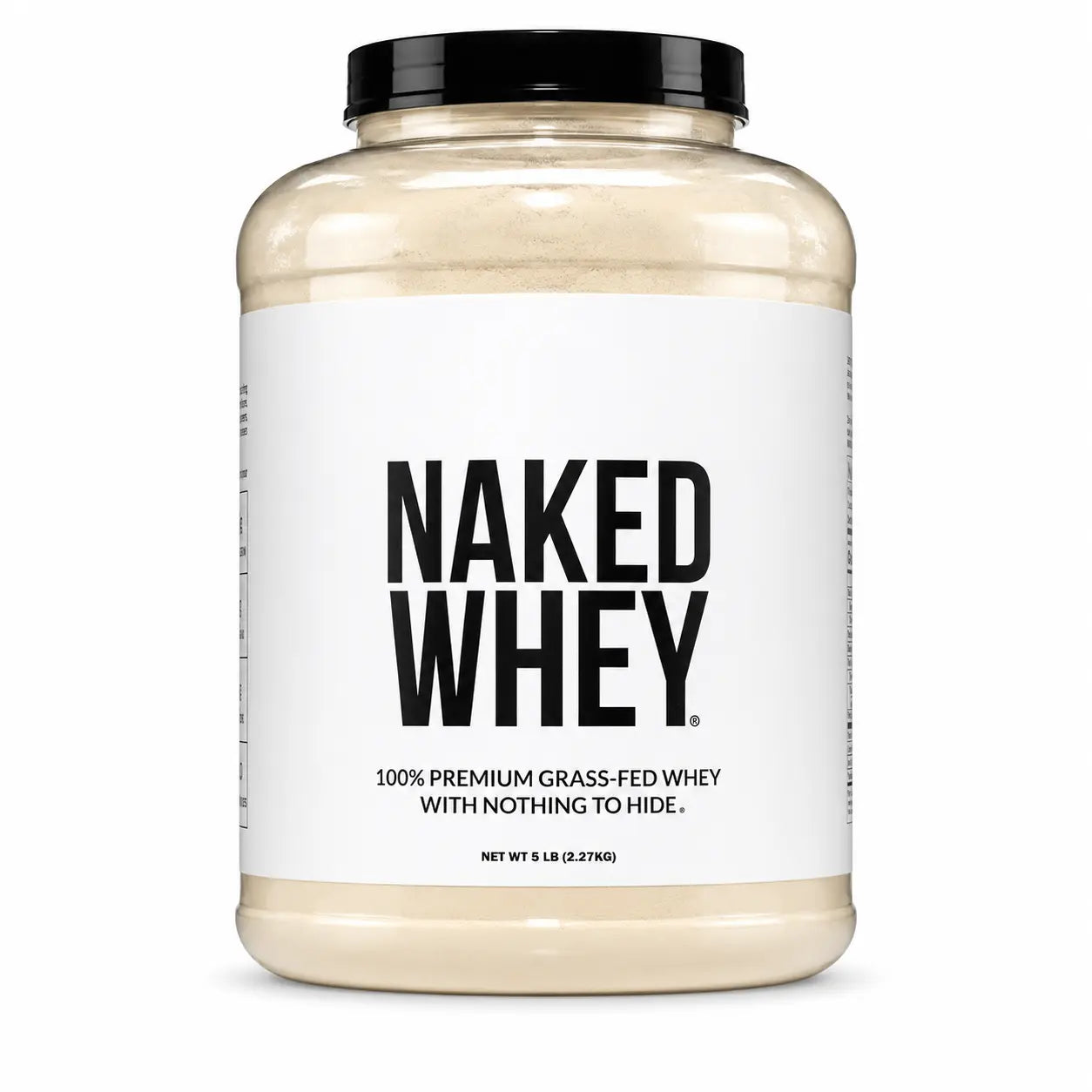 NAKED Whey 5LB 100% Grass Fed Unflavored Whey Protein Powder