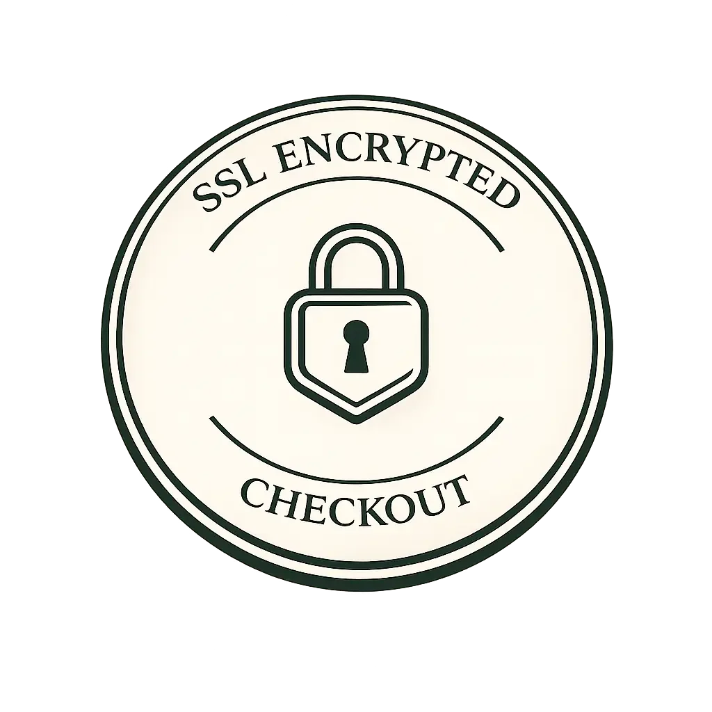 SSL encrypted checkout with secure padlock icon for safe online payments