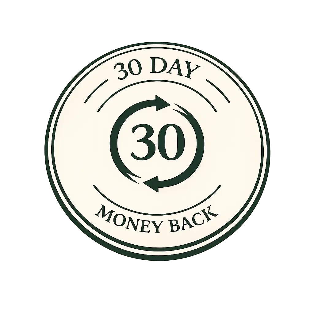 30 Day Money Back Guarantee Badge